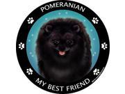 Pomeranian Black Best Friend Car Refrigerator Magnet