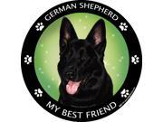 German Shepherd Black Best Friend Car Refrigerator Magnet