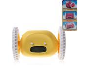 Magic Alarm Clock with Wheel and Can Run with Time alarm snooze Function Yellow