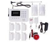 433MHz 315MHz Cordless GSM PNTS SMS Call Autodial Voice Home Office Shop Security Alarm System
