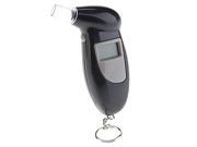 Portable AT168S Digital Breath Alcohol Tester Breathalyzer Analyzer with LCD Display Grey