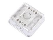 8 LED Auto PIR LED Light With Motion Detector Silver