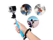 Aluminum Alloy Monopod with Tripod Mount Adapter for GoPro Hero 3 3 2 1 Blue