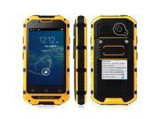 Discovery V6 Smartphone IP68 Android Dual Core 4.2 MTK6572 4.0 Inch WiFi Yellow