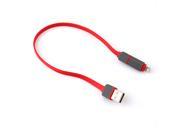 Two in one Portable Data Cable Charge Line Red