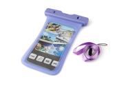 Waterproof Dry Pouch Bag Protector Case Cover For All Cell Phone iPhone 5 Purple