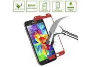 Explosion proof Tempered Glass Screen Protector for Samsung Galaxy S5 G900 Red