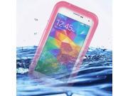 Practical Waterproof Hybrid PC and TPU Case for Samsung Galaxy S5 Pink
