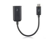 Micro USB to USB Adapter Cable Black