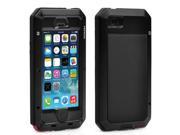 PEPKOO Ultimate Protection Water Proof Dust Proof Shock Proof Aluminum And Silicone Case For iPhone 5 iPhone 5s Black
