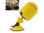 Fashion Microphone Shape Wireless Bluetooth Speaker Yellow