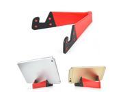 V Style Plastic Stand Holder for Smartphones and Tablets Red