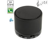 S10 Mini Bluetooth Handsfree Stereo Portable Wireless Music Speaker Built in Rechargeable Battery Support TF Card Black