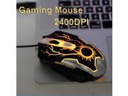 Cool Design 7 Colors LED Game Mice Adjustable 2400DPI 6 Buttons Optical USB Wired Gaming Mouse For PC Laptop Computer