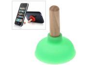 Portable and Sturdy Suction Pumping Toilet Stand Holder for Mobile Phone MP4 Green
