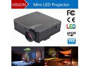 Promtion!New Style Projection TV V8 Multimedia Projector Video Full Hd Projector Home Theater HDMI VGA AV SD Mini LED Projector