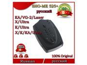 2014 New SHO ME 525 Car Radar Detectors Russian With X K KA Ultra X Ultra K Ultra KA VG 2 Laser 360 Degrees