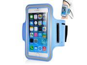 Fashionable Sports Armband For iPhone 6 4.7 inch Samsung Galaxy S3 S4 Light Blue 10 pcs