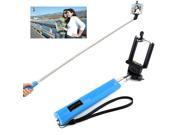 Wireless Bluetooth Self protrait Remote Control Monopod for Android iSO Cellphone Blue