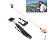 Fresh Self timer Cable Take Pole Monopod for ISO and Android Phones Black 5 pcs