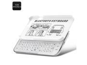 Bluetooth Keyboard Qwerty Layout Ultra thin Rechargeable 250mAh battery For 4.7 Inch iPhone 6 White