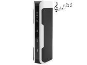 J6 2 in 1 Portable Multi function Stereo Bluetooth Speaker with 4000mAh Power Bank Compatible for iPhone Android Phones PC iPod MP3 MP4 Support FM Ra
