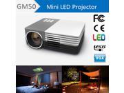 GM50 HD Home Theater MINI Projector For Video Games TV Movie Support HDMI VGA AV