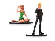 Anime One Piece Sanji and Nami PVC Action Figure Model Toys with Retail Box