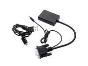 New 1080P VGA Audio to HDMI Cable Converter Adapter for General PC Notebook HD Set top Box