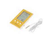 Electronic 2015 New Thermostat LCD Digital Thermometer Hygrometer Temperature Humidity Meter w Wired External Sensor
