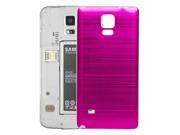 White Edge Brushed Texture Back Cover Replacement Compatible for Samsung Galaxy Note 4 Magenta