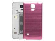 White Edge Brushed Texture Back Cover Replacement Compatible for Samsung Galaxy Note 4 Pink