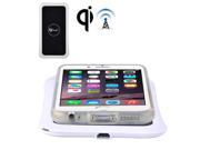 Itian Wireless Charger Transmitter Charging Plate and Receiver Compatible for iPhone 6 Plus White