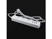 XIAOMI Power Strip Outlet Socket Plug 3 USB Charging Port 5V 2.1A