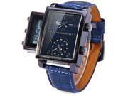Oulm 3580 Sports Three Movt Watch Analog Digital Wristwatch Alarm Day Display