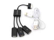 Multifunctional OTG Cable 3 in 1 USB OTG Host Hub Cable Adapter For Galaxy Tab
