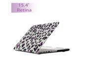 Purple Leopard Pattern Water Decals PC Hard Case For MacBook Pro with Retinal display 15 inch