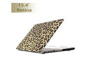 Yellow Leopard Pattern Water Decals PC Hard Case For MacBook Pro with Retinal display 15 inch