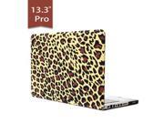 PC Hard Case for MacBook Pro 13 inch Yellow Leopard Print