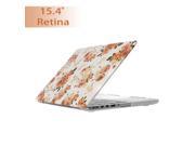 Floral Pattern Water Decals PC Hard Case For MacBook Pro with Retinal display 15 inch