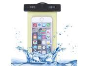 Waterproof Carrying Case with Touch Responsive Front Lanyard Compatible for iPhone 6 G920 Yellow