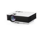 UC40 Portable Mini 800LM LED Multimedia Projector AV USB SD With HDMI Projector Home Cinema Theater White