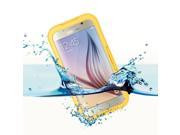 Waterproof Shockproof Dust Sand Proof Plastic And Silicone Cover Case For Samsung Galaxy S6 S6 Edge Yellow