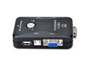 2 Port 2 Port USB 2.0 KVM Switch TV Box Adapter Connects Keyboard Mouse Video