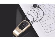 FineBlue F920 Wireless Bluetooth 4.0 Headphone Calls Remind Vibration Wear Clip Headset One with two For iPhone Samsung HTC Gold