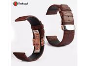 Fashion Alligator Pattern Genuine Leather Wrist Band for Apple Watch 42 mm Brown
