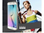 Love mei Brand Ultra Slim Aluminum Bumper For Samsung Galaxy S6 Edge Metal Frame Case Gray