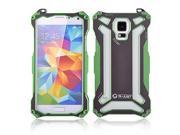 R JUST Gundam Aluminum Metal Case For Samsung Galaxy S5 I9600 Double Color Oxidation Metal Cover Green