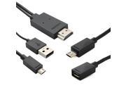 1080P MHL to HDMI HD TV Cable Adapter For Samsung Galaxy Tab 3 10.1 8.0 Tablets HTC