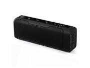 UHAPPY UT6 Portable Stereo Bluetooth Speaker 4000mAh Power Bank with Mic TF Card Black